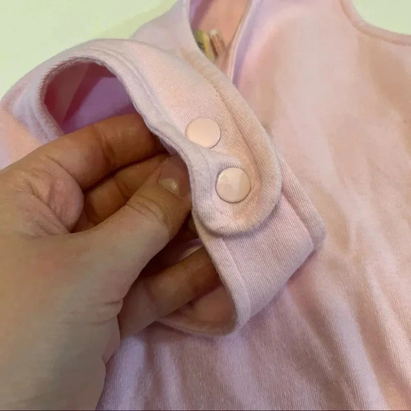 Vintage Okie Dokie Pink BUBBLE OVERALLS Size 24M 100% Cotton Heart Horses - Picture 4 of 9